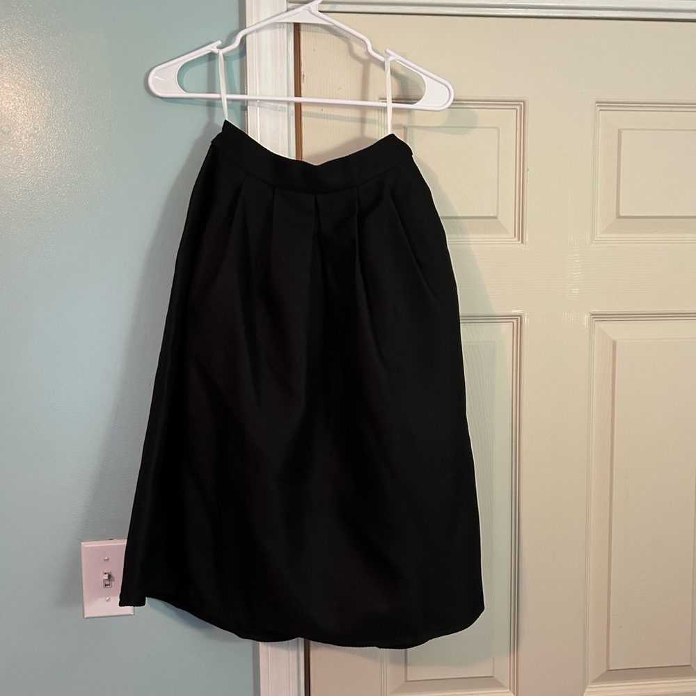 Black a-line skirt